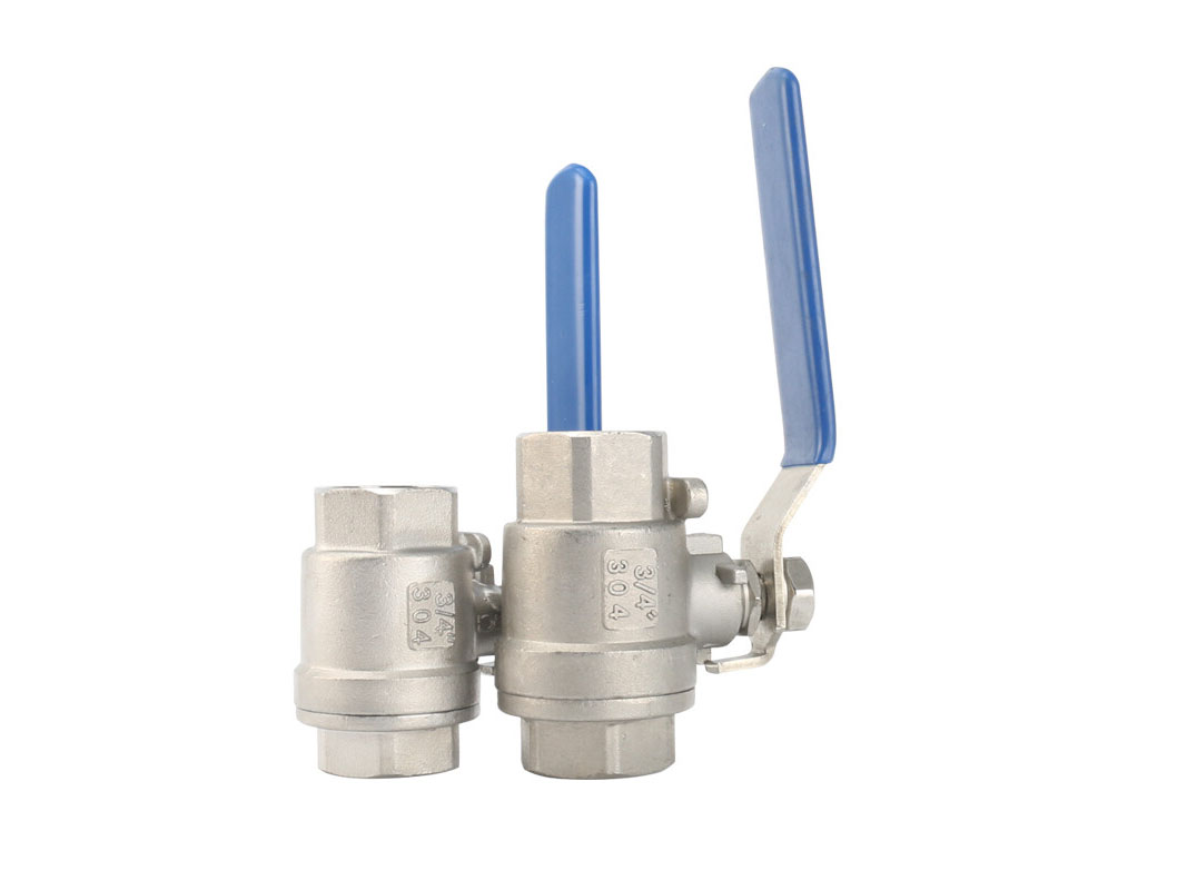 两片式家用水管带锁球阀